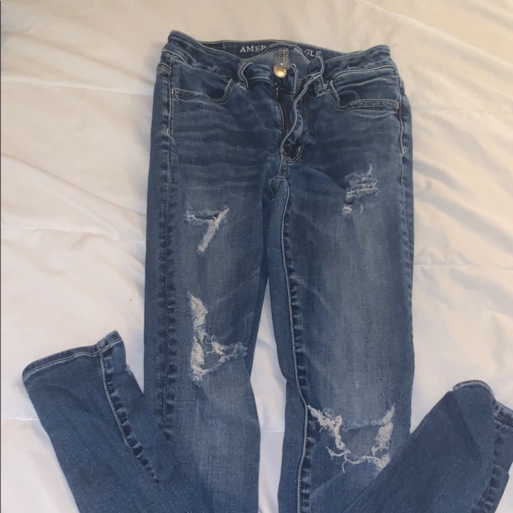 AE Super Stretch Ripped Jeans